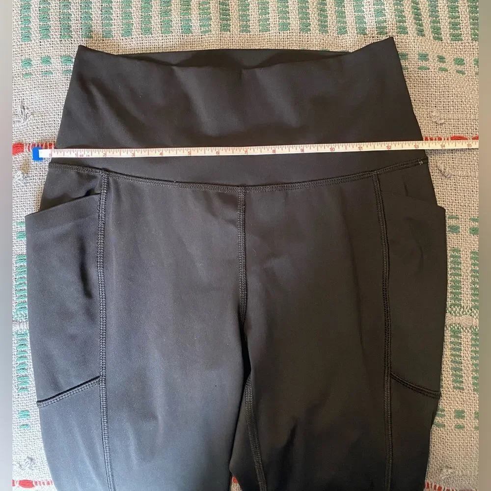 Spyder Active, Black, Yoga Pants w/Side Pockets, Size S, No flaws - Picture 4 of 8
